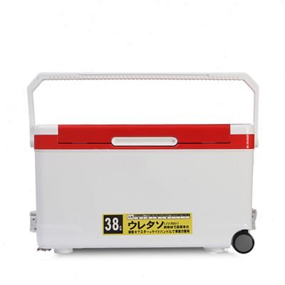 38-liter fishing boxes with stickers of aluminum magnesium alloy, full-magnetic bait box, four-leg lifts, full leg